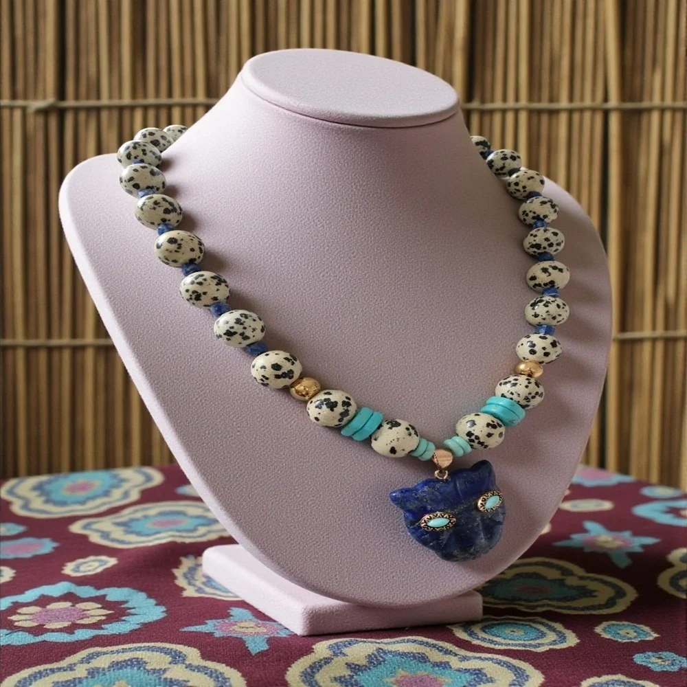 Kaplan Kolye Lapis Lazuli